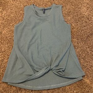 Women's Textured Tank Top - Blue/Green